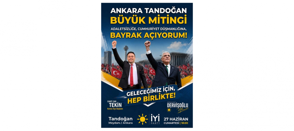Cahit Can Tekin: Cumhuriyet Ve Adalet İçin Tandoğan'da Buluşalım - GÜNDEM - İnternetin Ajansı