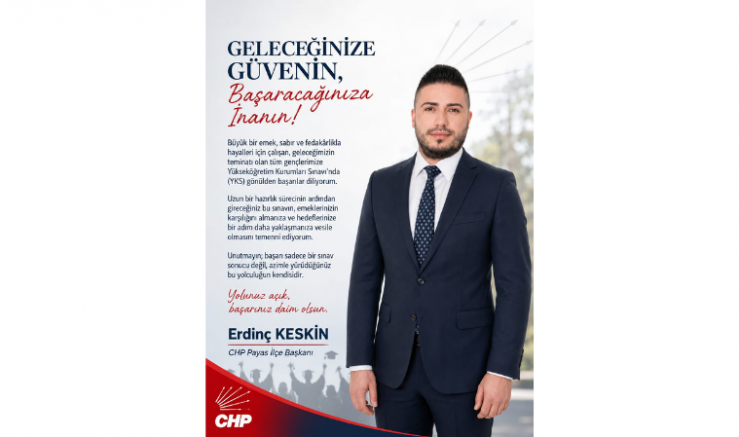 Erdinç Keskin: YKS’ye Girecek Tüm Gençlerimize Başarılar Diliyorum - GÜNDEM - İnternetin Ajansı