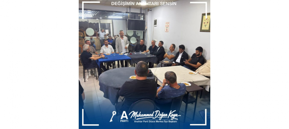 Muhammed Doğan Kaya: Düzce’de Sahada Milletimizle Buluşmaya Devam Ediyoruz - GÜNDEM - İnternetin Ajansı