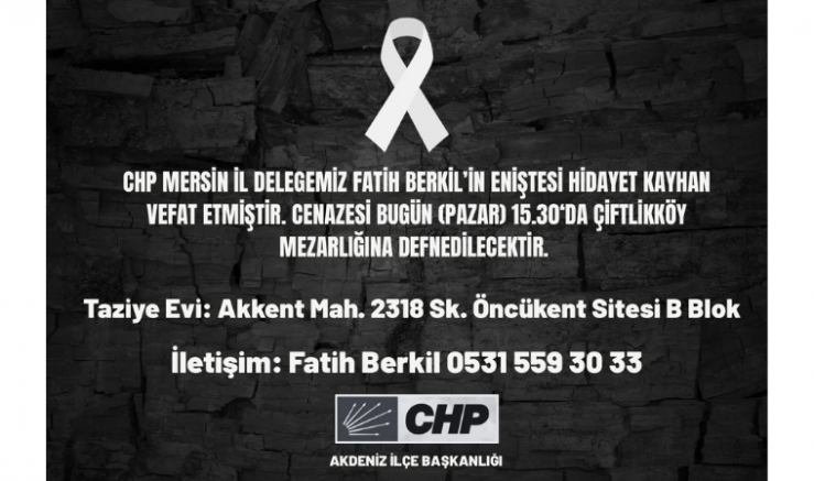 Semih Palamut: Hidayet Kayhan’a Allah’tan Rahmet Diliyoruz - GÜNDEM - İnternetin Ajansı